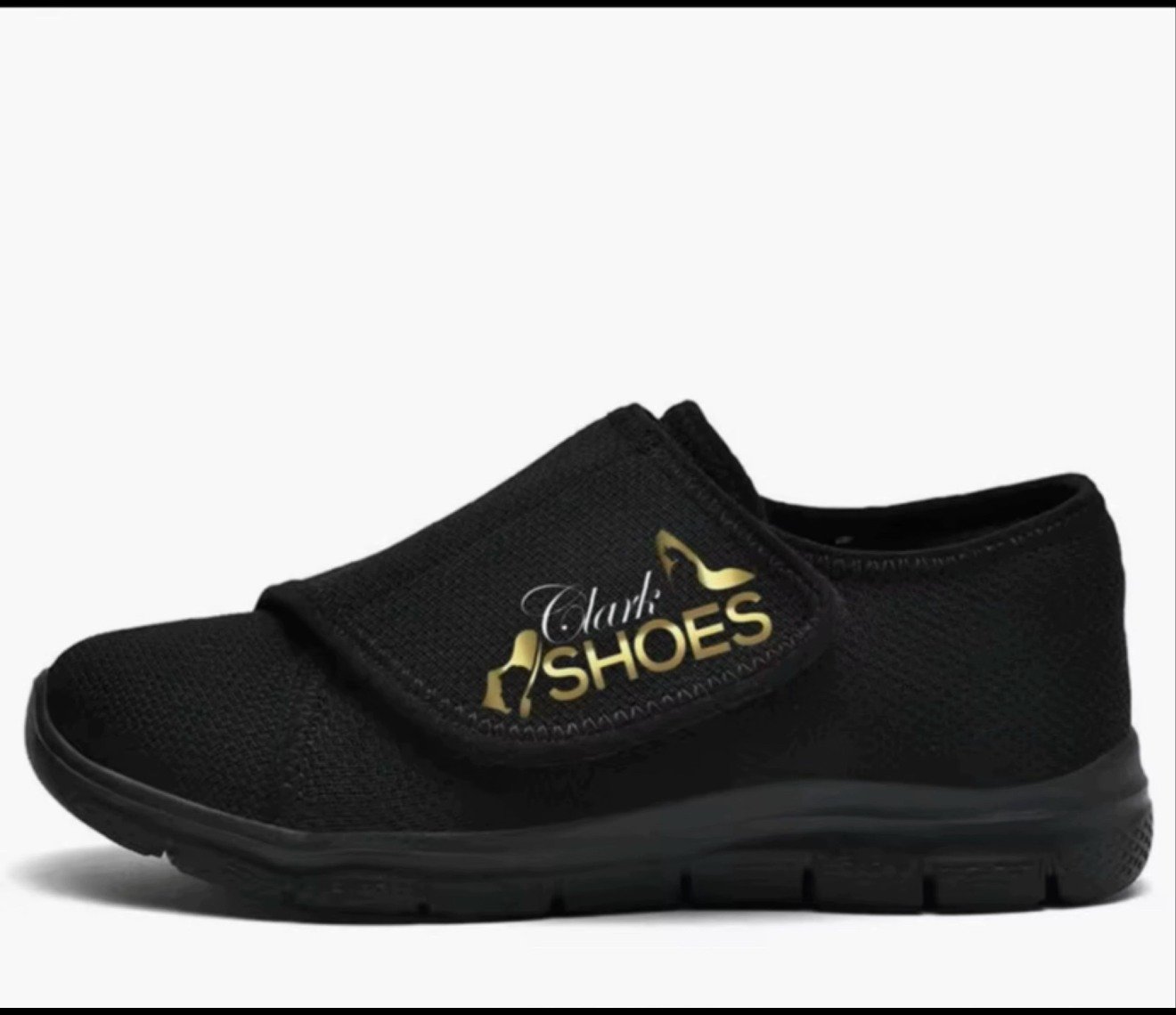 Clark Shoes black adjustable footwear